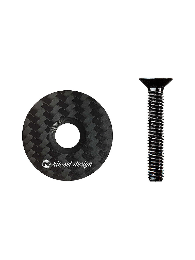 RIESEL DESIGN stem:cap Carbon schwarz